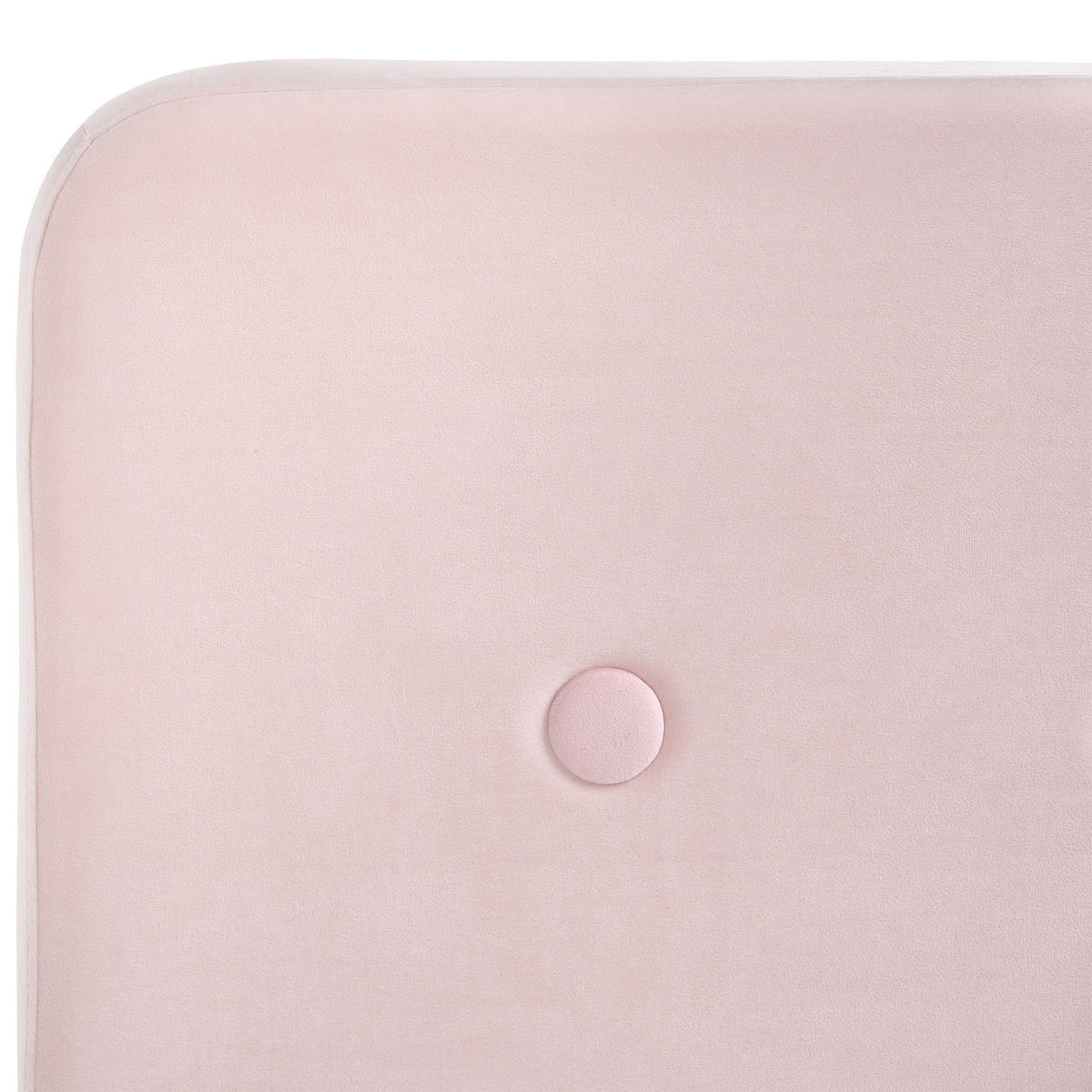 BETT mit Lattenrost 90/200 cm Samtstoff Pastellrosa Rennes - Pink, Textil (90/200cm) - Beliani