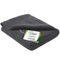 STRICKDECKE eco-line dunkelgrau 140/190 cm aus 60% recycelten Materialien - Dunkelgrau, Textil (140/190cm) - wometo