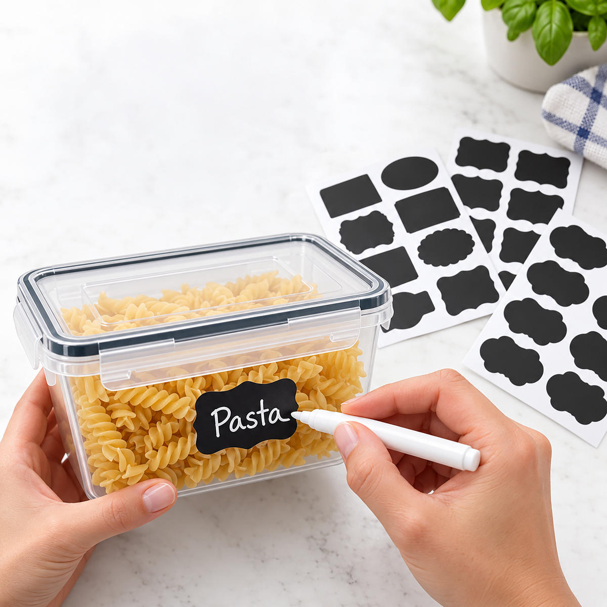 KRABIČKY Transparentní 10dílná-sada plast - průhledná, plast - Relaxdays