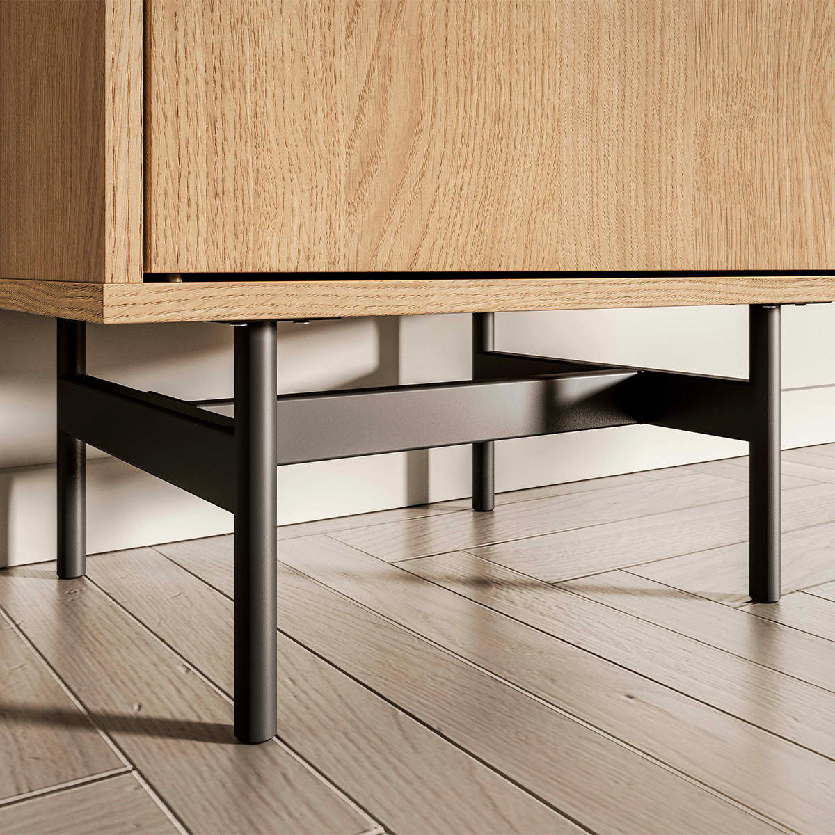 VITRINA Nila Les - rjava, leseni material (54/190/40cm) - Petits-meubles