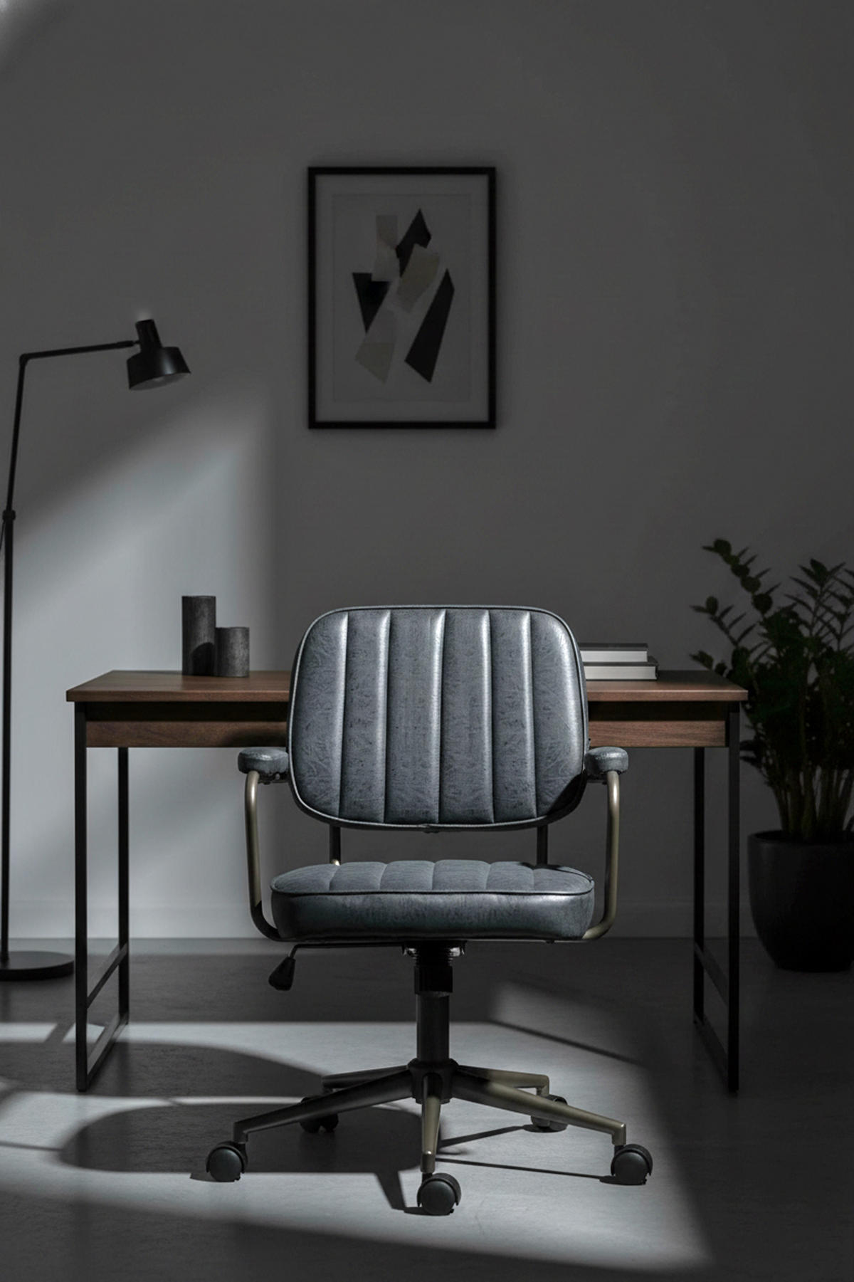 BÜROSTUHL Oxyde antik schwarz - Schwarz, Metall (61/98/63cm) - TPFLiving