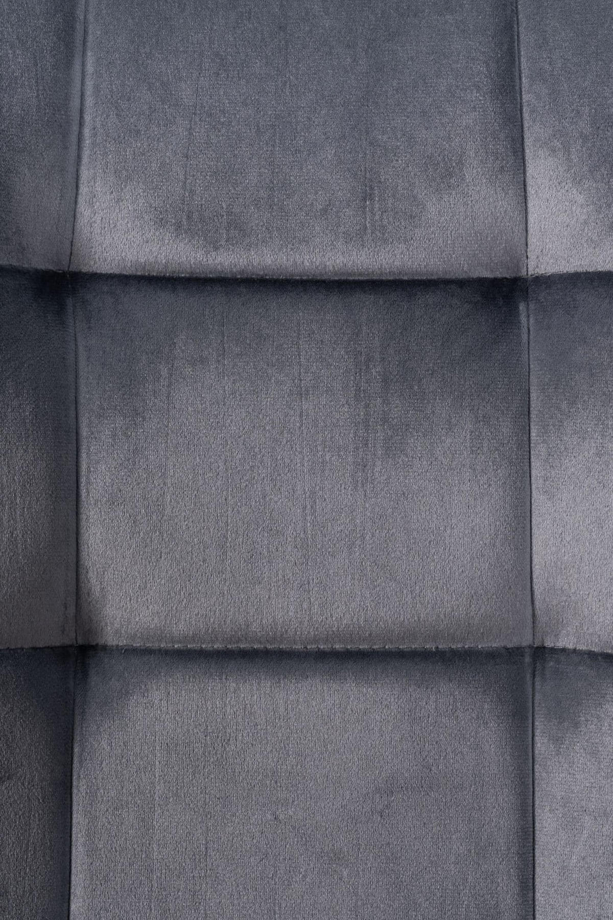 ESSZIMMERSTÜHLE 4er-Set VOUL Dunkelgrau Samt - Dunkelgrau, Textil/Metall (45/84/55cm) - DELUKE