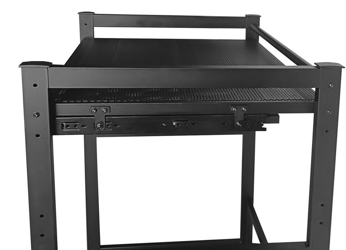 WASCHMASCHINENREGAL 74x65x111 cm - Schwarz, Metall (74/111/65cm) - QUICK STAR