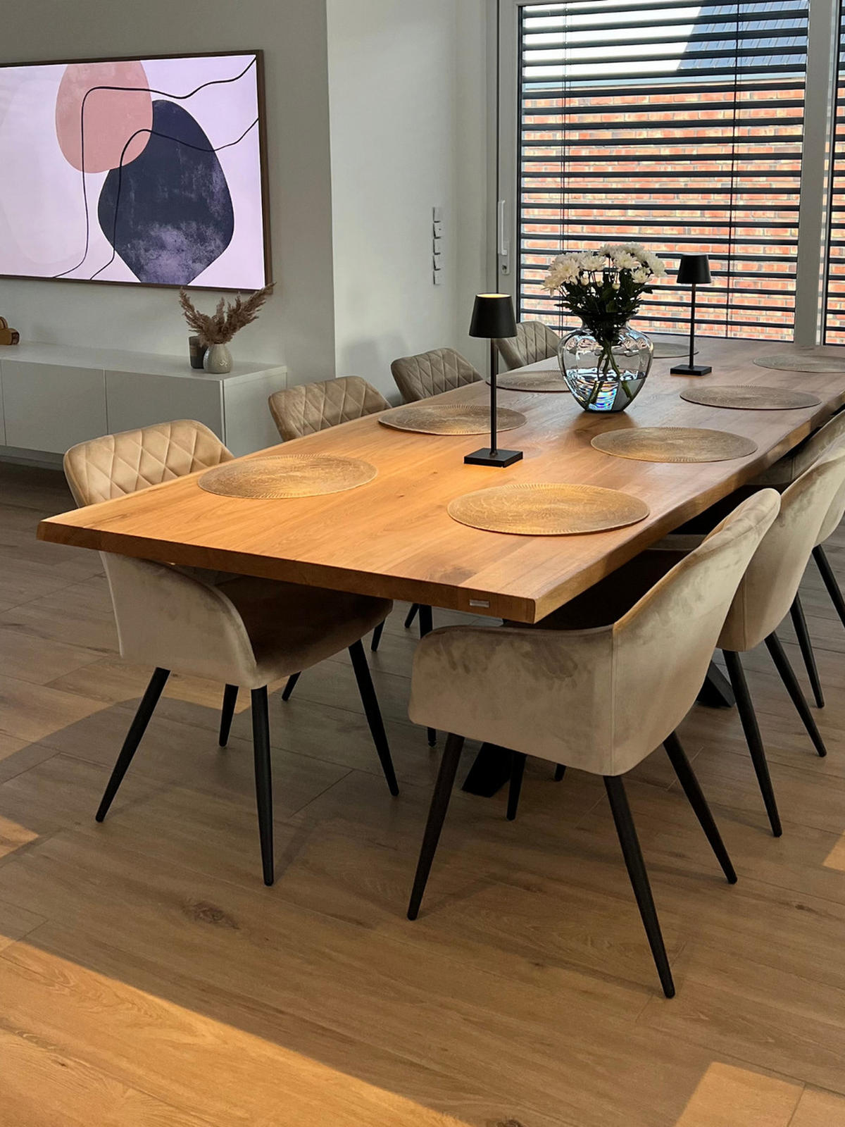 TISCHPLATTE 300 cm x 100 cm ohne Baumkante - Eichefarben, Holz (300/100/4cm) - holz4home®