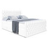 BOXSPRINGBETT SERENE-Z KING - 140 x 200 - H3/H4 - Weiß Hochglanz - Weiß Hochglanz, Holzwerkstoff (140/200cm) - ALTDECOR