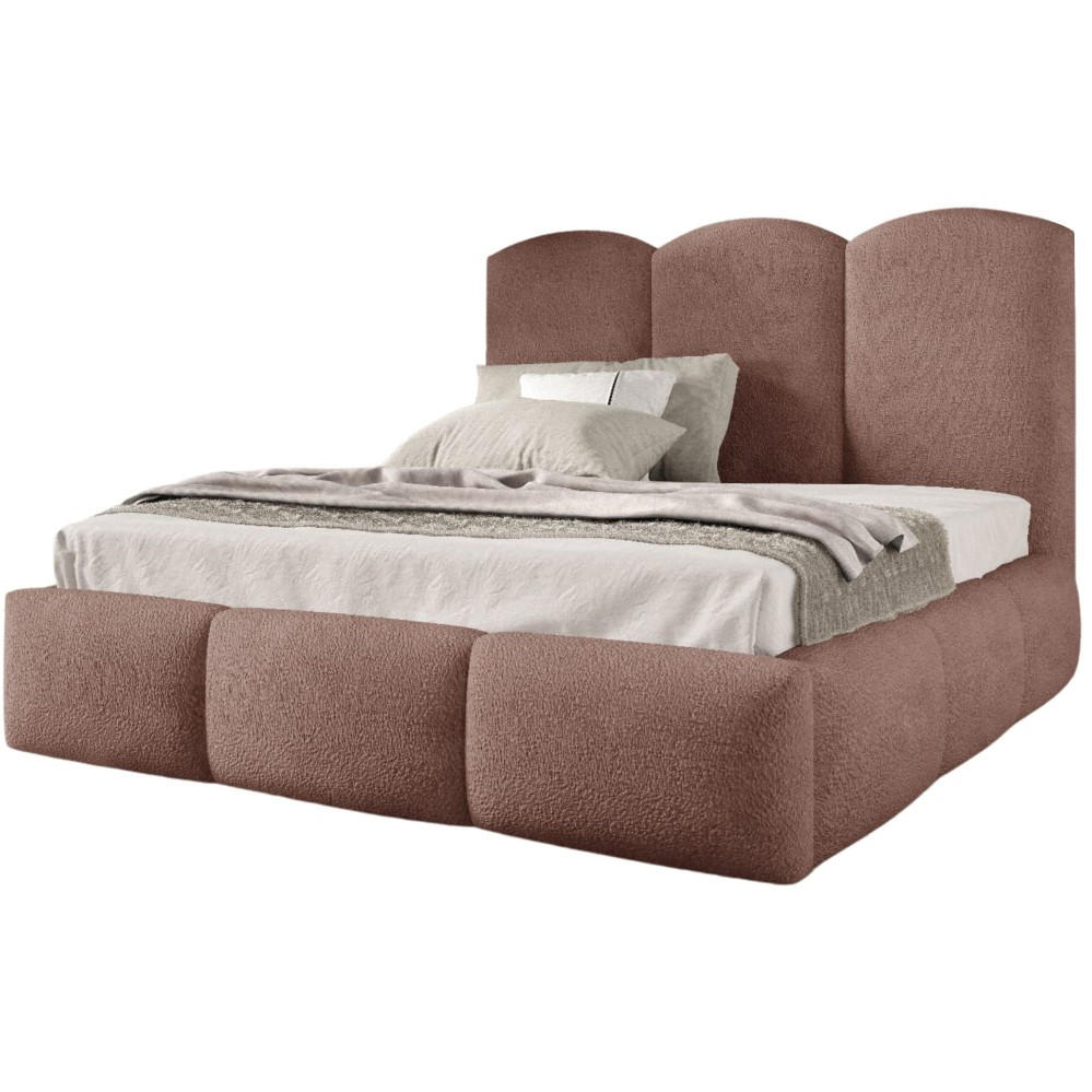 Beautysofa Polsterbett Dunkelrosa 180x200 cm