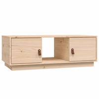 COUCHTISCH 100x50x35 cm Massivholz Kiefer - Hellbraun, Holz (100/50/35cm) - furnicato