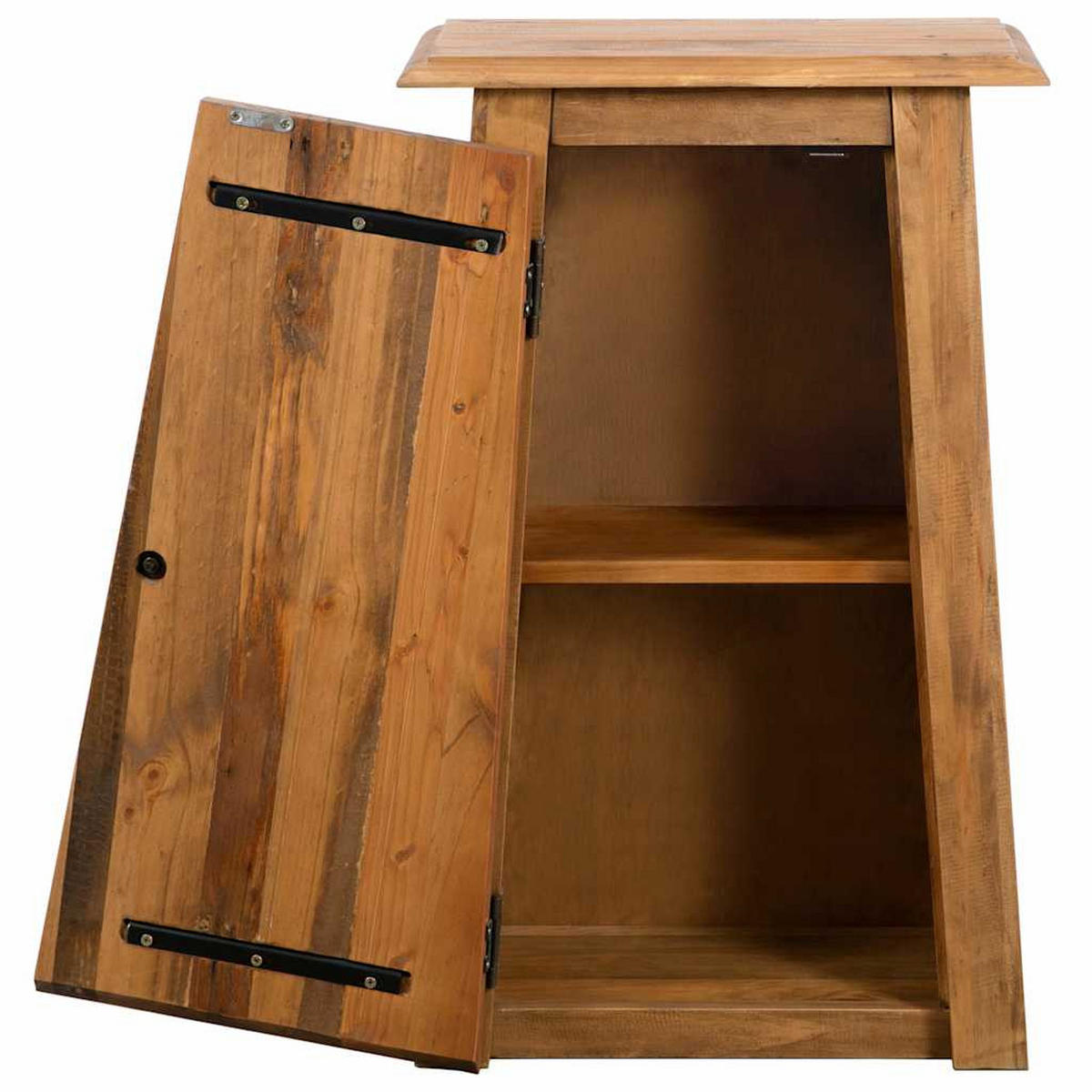 BAD-WANDSCHRANK Massivholz Kiefer 42/23/70 Cm - Braun, Holz (23/70/42cm) - vidaXL
