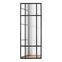 SPIEGEL - rechteckig - Metall - Schwarz - Schwarz, Metall (60/160/3cm) - home24