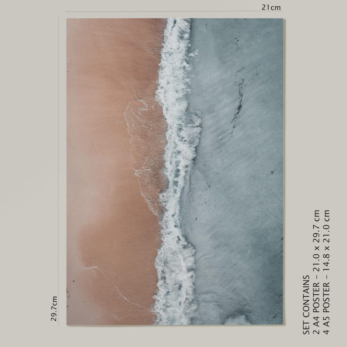 POSTER Set Mit 6 Vintage Mexico A3 & A4 Rahmenlos - Klar, Papier (29/3cm) - Nacnic