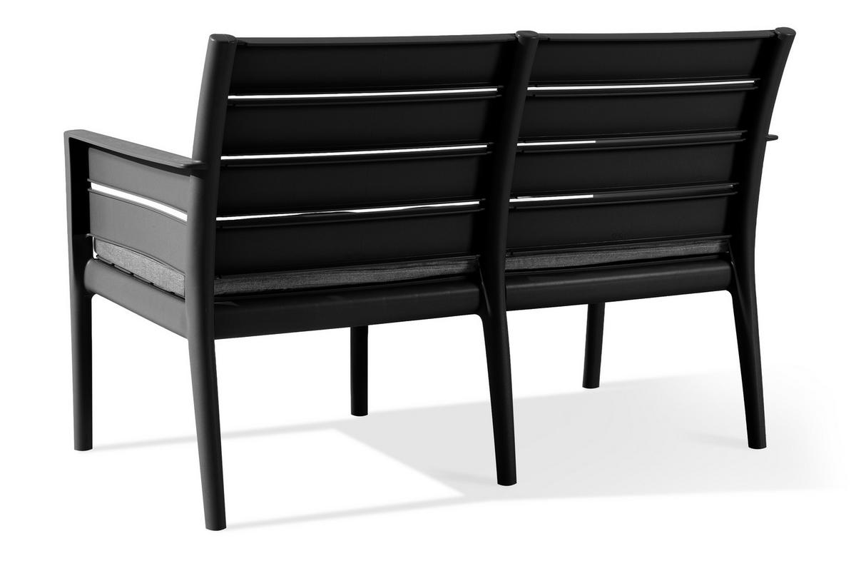 GARTENMÖBEL-SET MITTU 5-tlg, Anthrazit/Grau - Anthrazit/Grau, Kunststoff - KONSIMO®