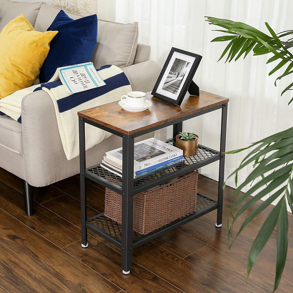 BEISTELLTISCH COUCHTISCH - Braun, Holzwerkstoff (60/30/60cm) - Hansiro