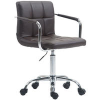 BÜROSTUHL Luca, Kunstleder Braun - Braun, Textil/Metall (52/88/44cm) - TPFLiving