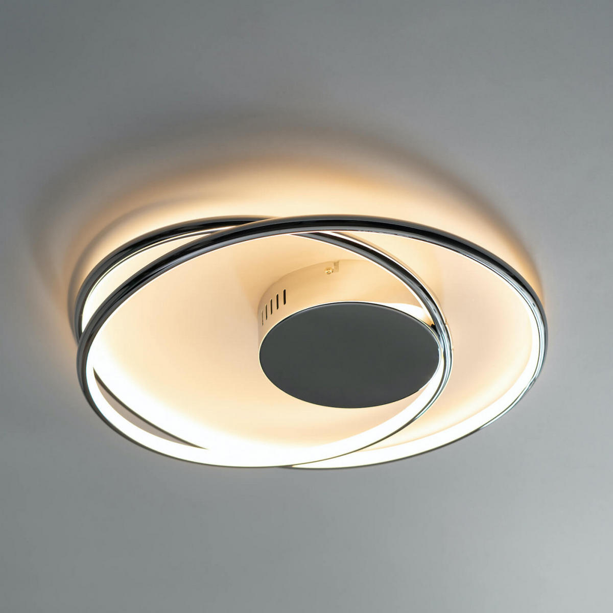 DECKENLEUCHTE Xandra, Silber/Chrom, 48cm - Chromfarben, Metall (48/50/48cm) - KOSILUM