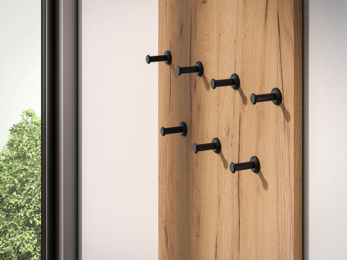 GARDEROBE Vasco Eiche 50 cm - Eichefarben, Holzwerkstoff (50/92/1.6cm) - Homebook