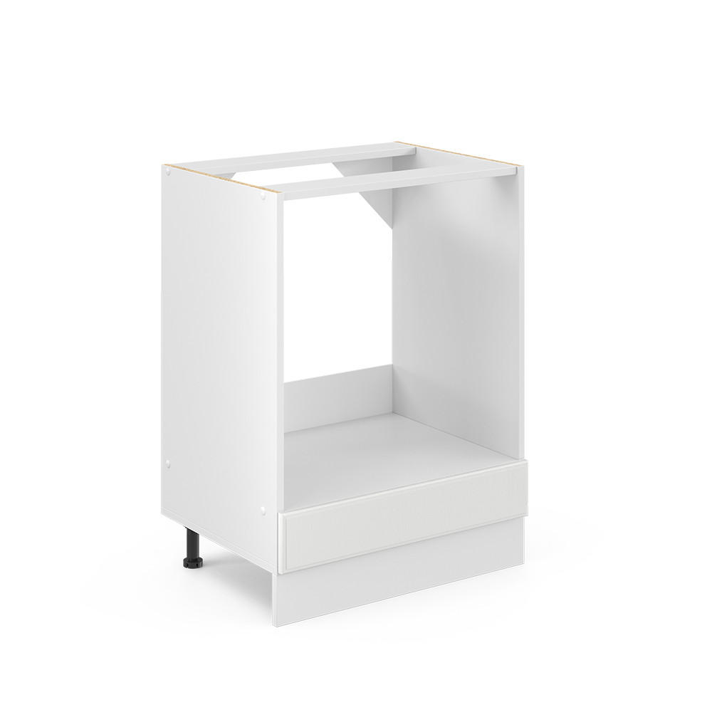 HERDUMBAUSCHRANK R-Line Weiß Landhaus 60 cm ohne AP - Creme/Weiß, Holzwerkstoff (60/81.6/46cm) - Vicco