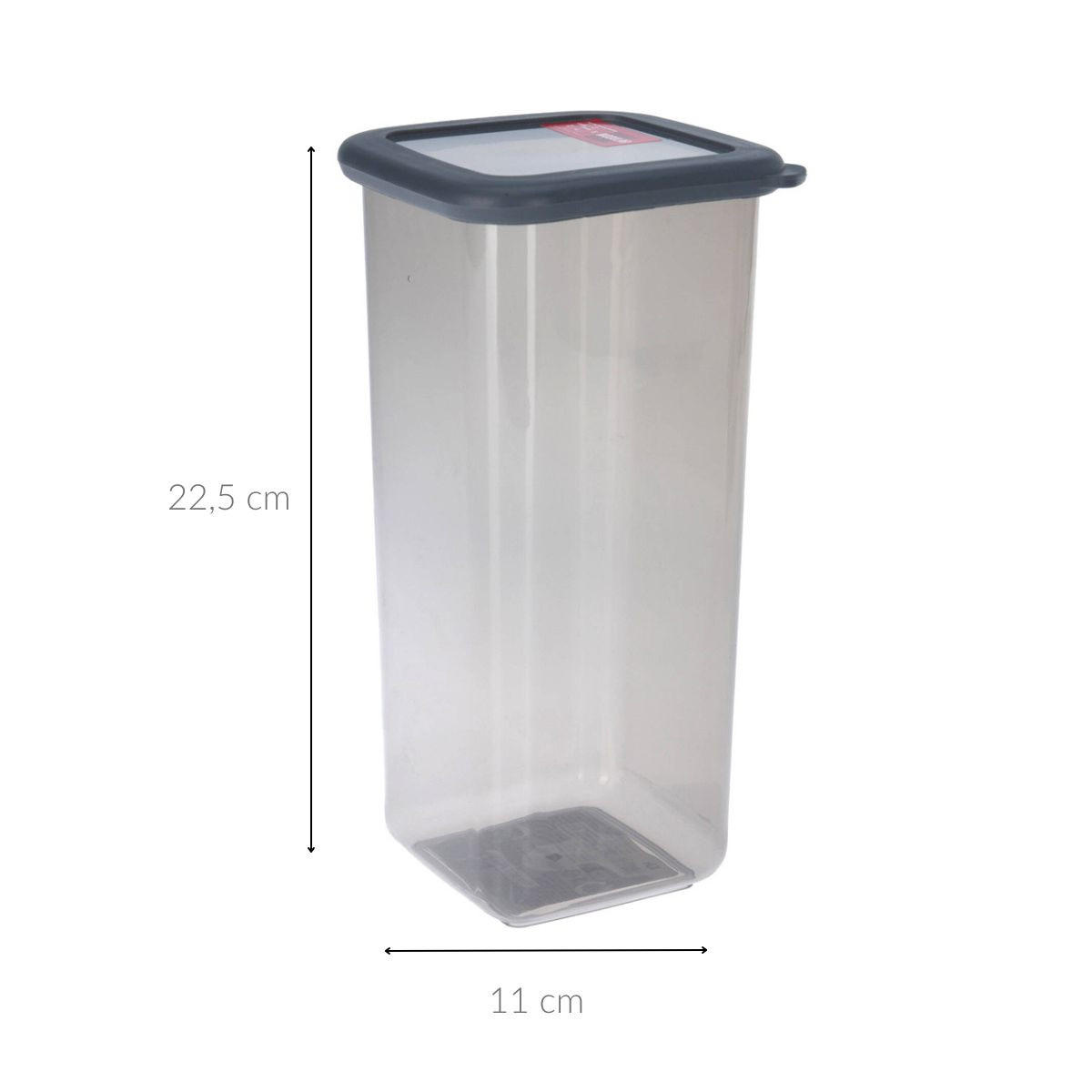 LEBENSMITTELBEHÄLTER Kunststoff Smart Modular 1600 ml - Grau, Kunststoff (11/22.5/11cm)