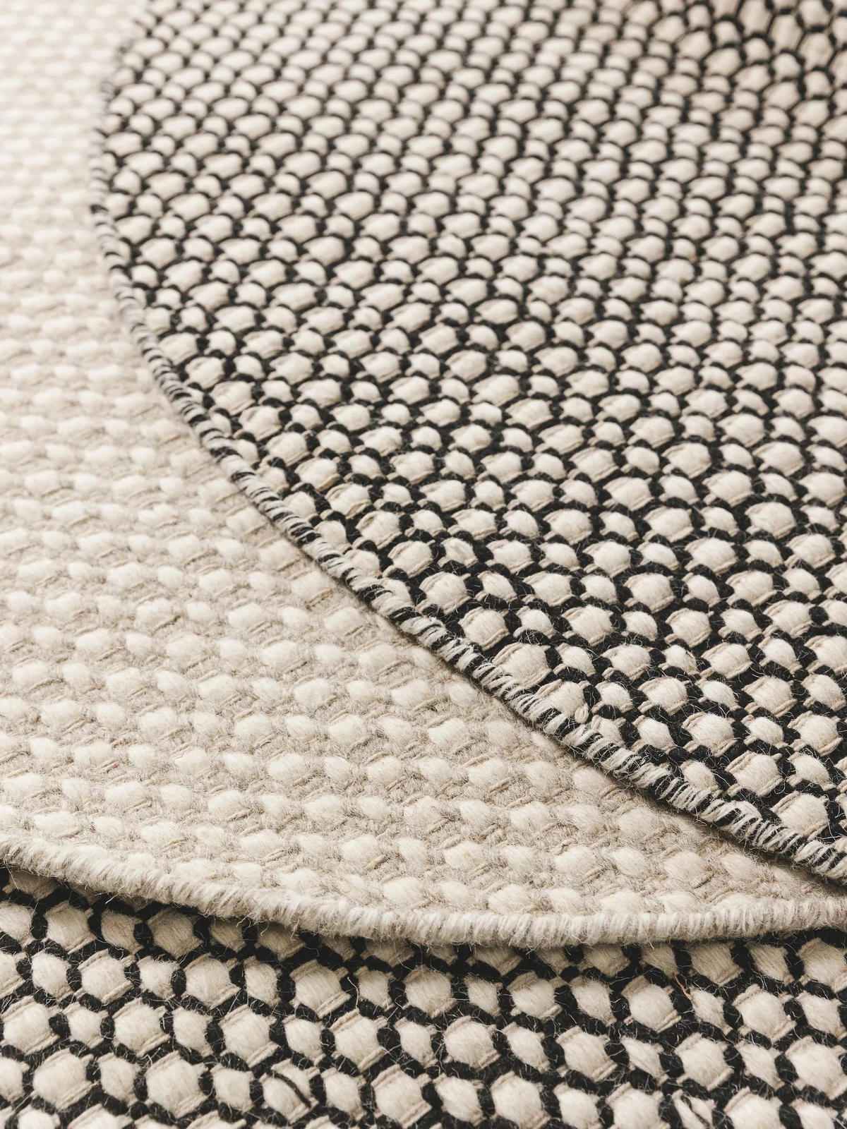 WOLLTEPPICH rund Hector Beige ø 150 cm rund - Beige, Textil (150/150cm) - benuta Finest