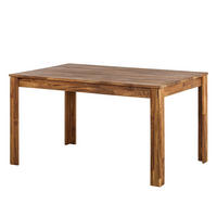 ESSTISCH mit Ausziehfunktion - Eiche massiv - Eichefarben, Holz (90/140/76cm) - home24