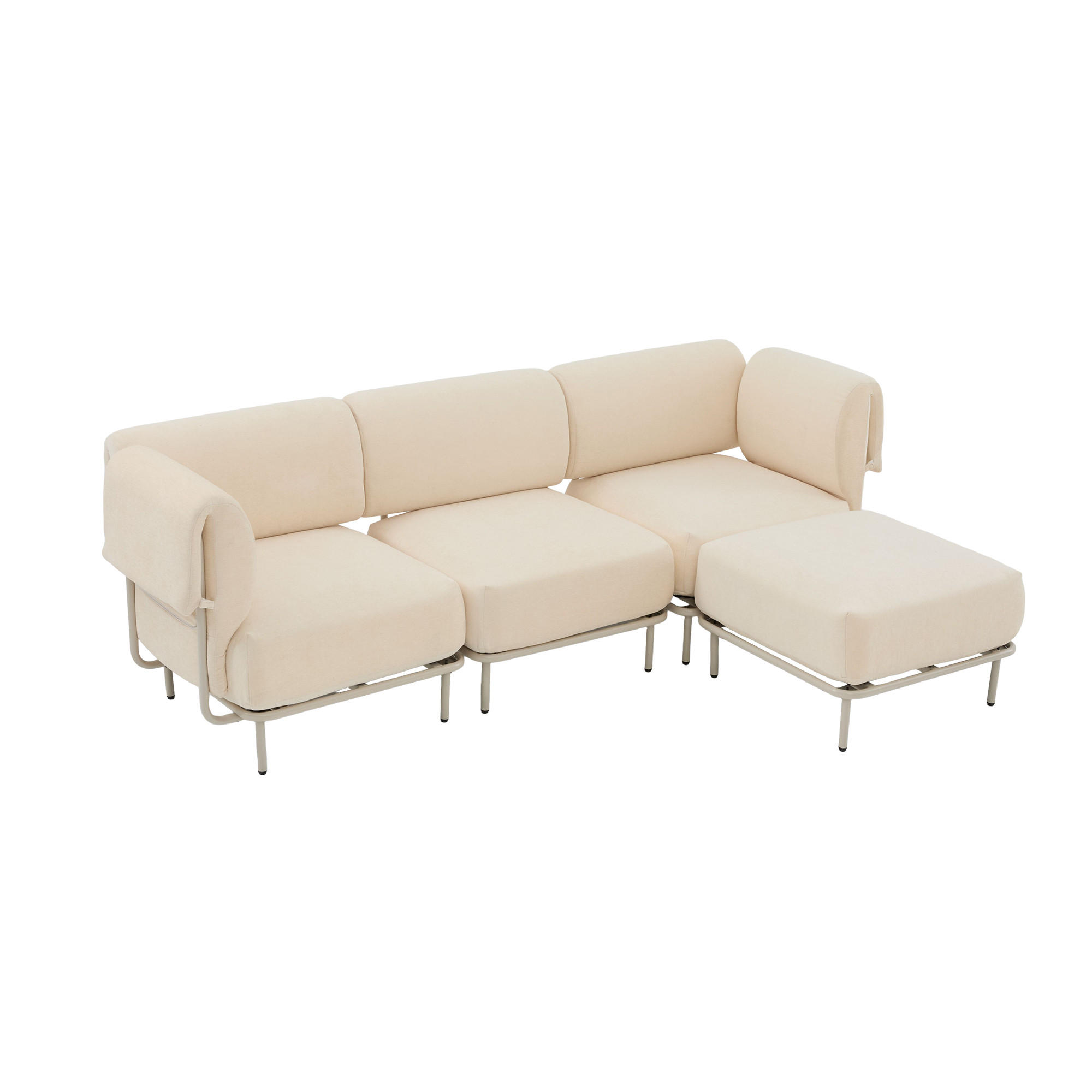 ComfortXL Ecksofa Beige 251x155 cm