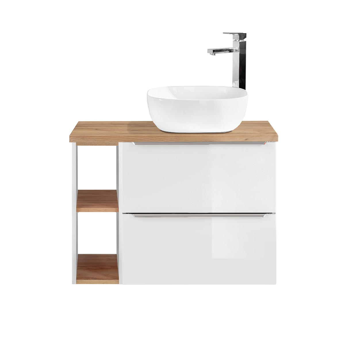 WASCHTISCH 80.4cm April Weiß - Weiß, Holzwerkstoff (80.4/59/46cm) - Petits-meubles