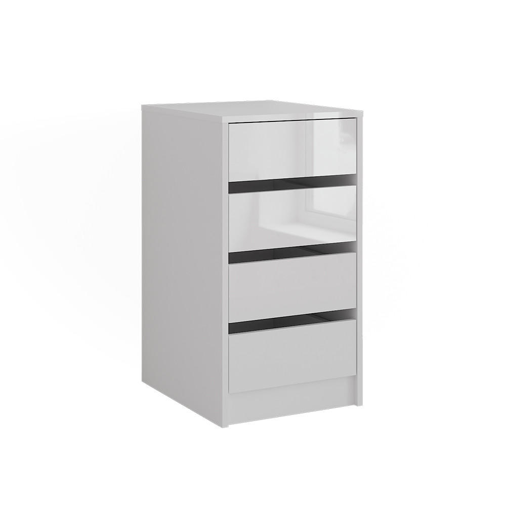 Vicco KREDENC Sherry Bílá/bílý vysoký lesk 40.2 x 76 cm