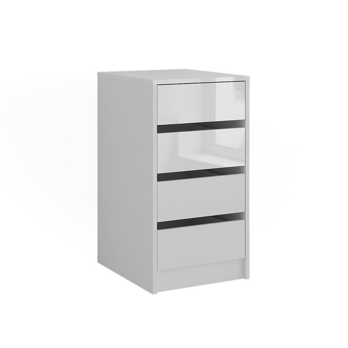 KREDENC Sherry Bílá - vysoce lesklá bílá, kompozitní dřevo (40.2/76/50.1cm) - Vicco