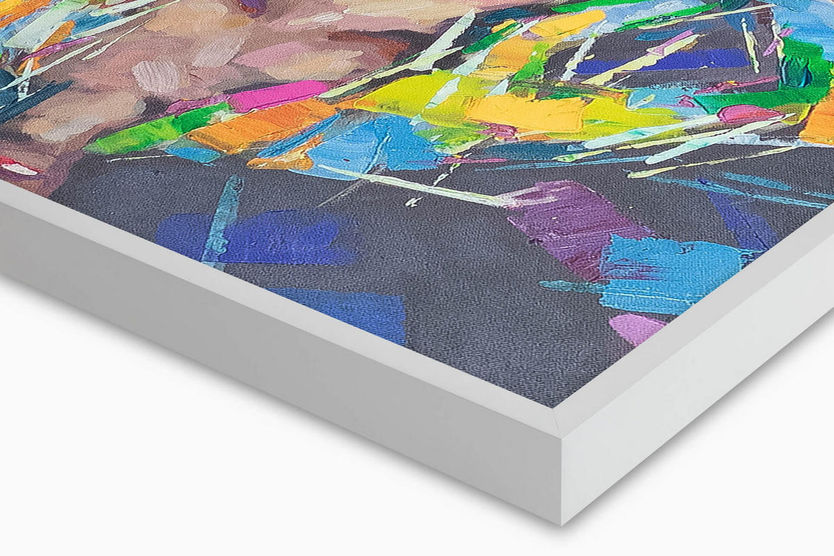 RUČNE MAĽOVANÝ AKRYLOVÝ OBRAZ 40/120 cm, hnedý, abstraktný dekoratívny motív - hnedá/viacfarebná, drevo/textil (40/120cm) - KUNSTLOFT