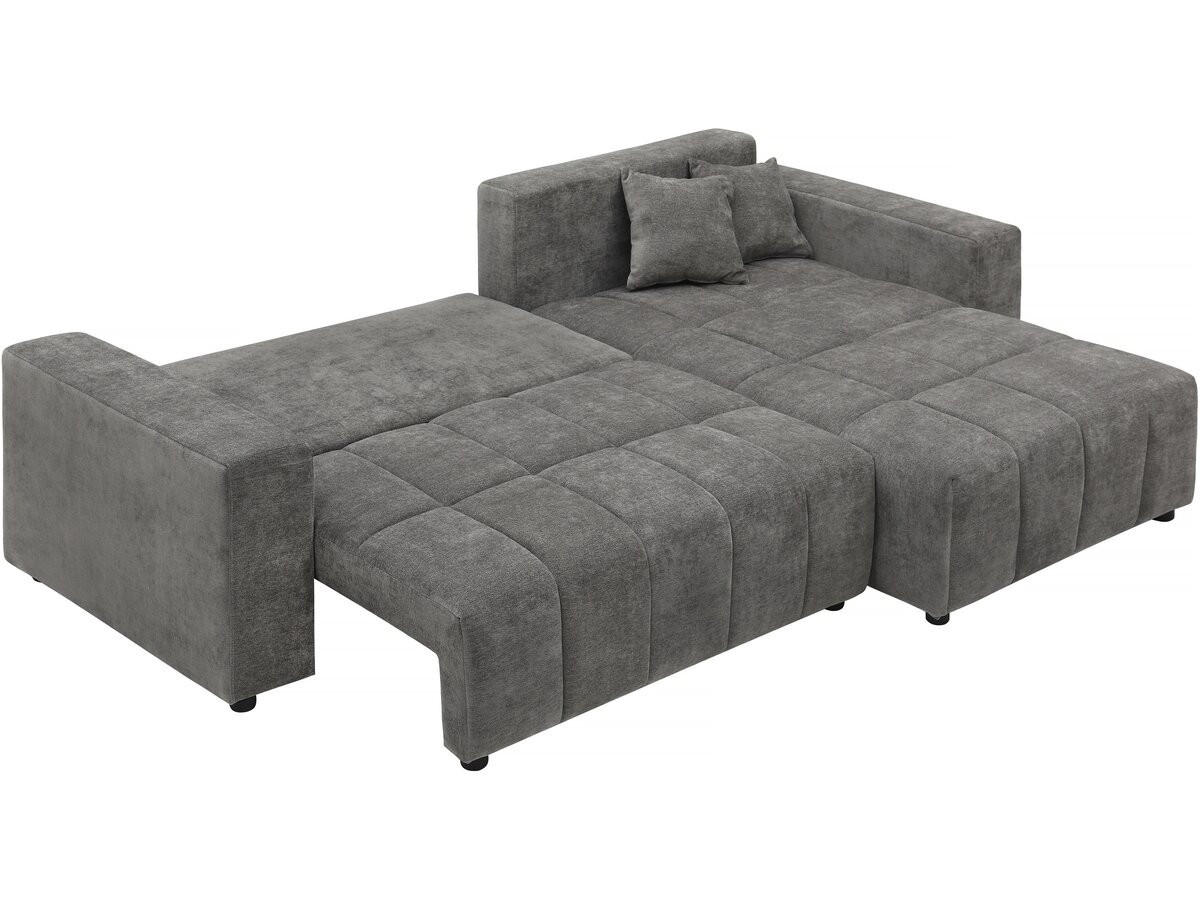 ECKSOFA george Grau - Grau, Textil (181/271cm) - Habitat Garten