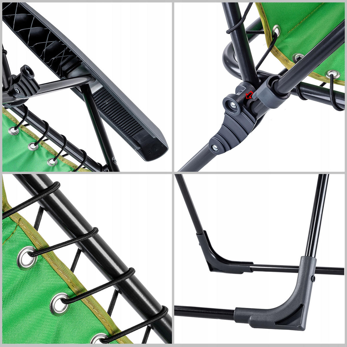 GARTENSESSEL Grün - Grün, Metall (55/120cm) - KADAX
