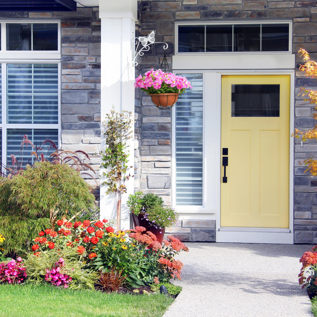 BLUMENAMPELHALTERUNG - Weiß, Metall (30/30/2cm) - Relaxdays