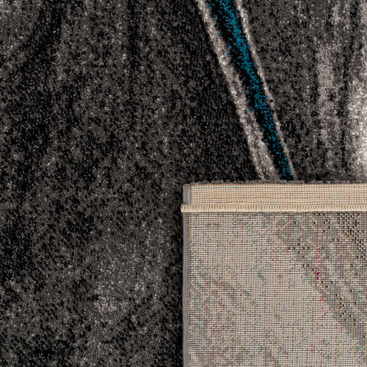 KURZFLORTEPPICH 80/150 cm Brilliance 662 - Blaugrau, Textil (80/150cm) - Paco Home