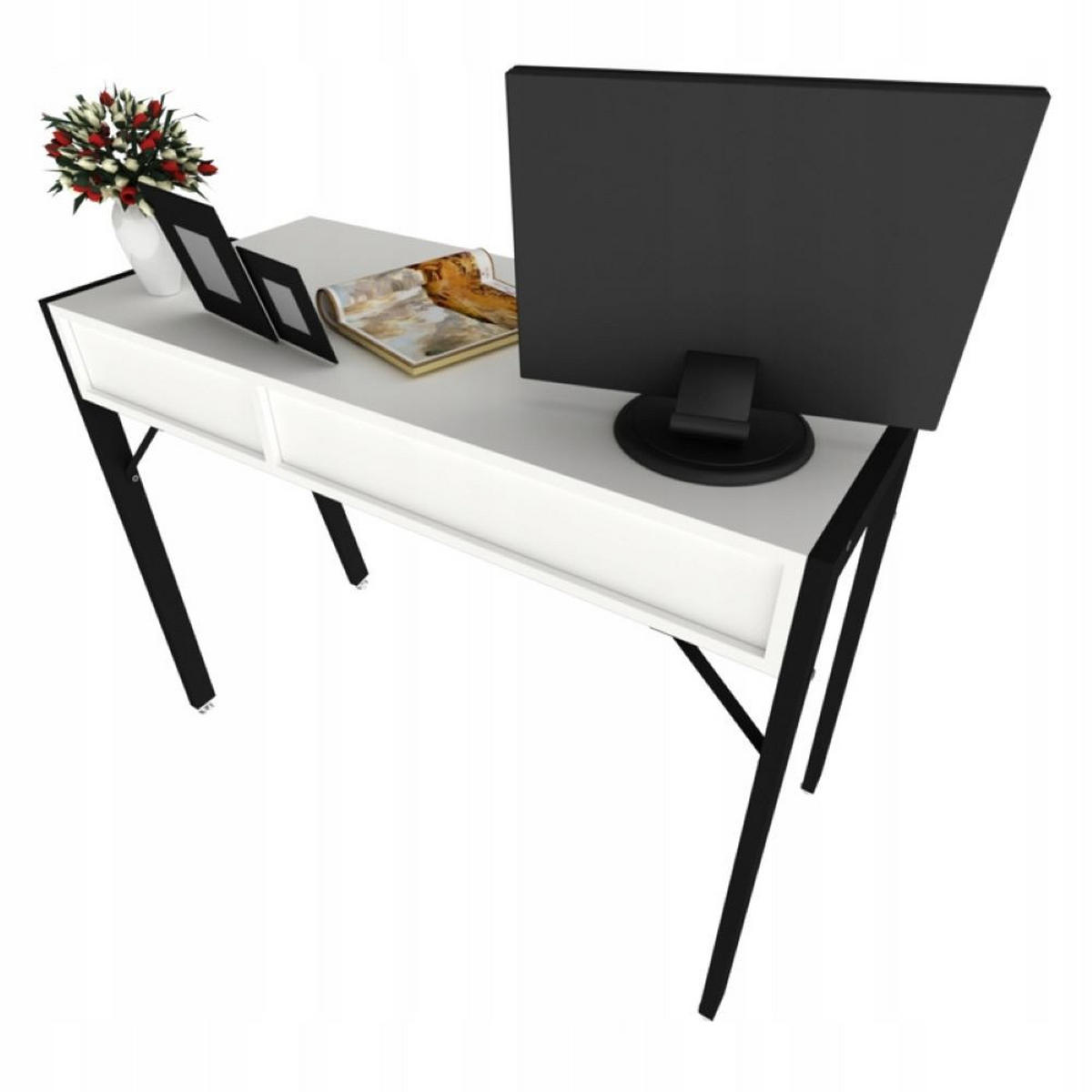SCHREIBTISCH, weiß 80/40/90 cm - Weiß, Holzwerkstoff (80/40/90cm) - Rebiko