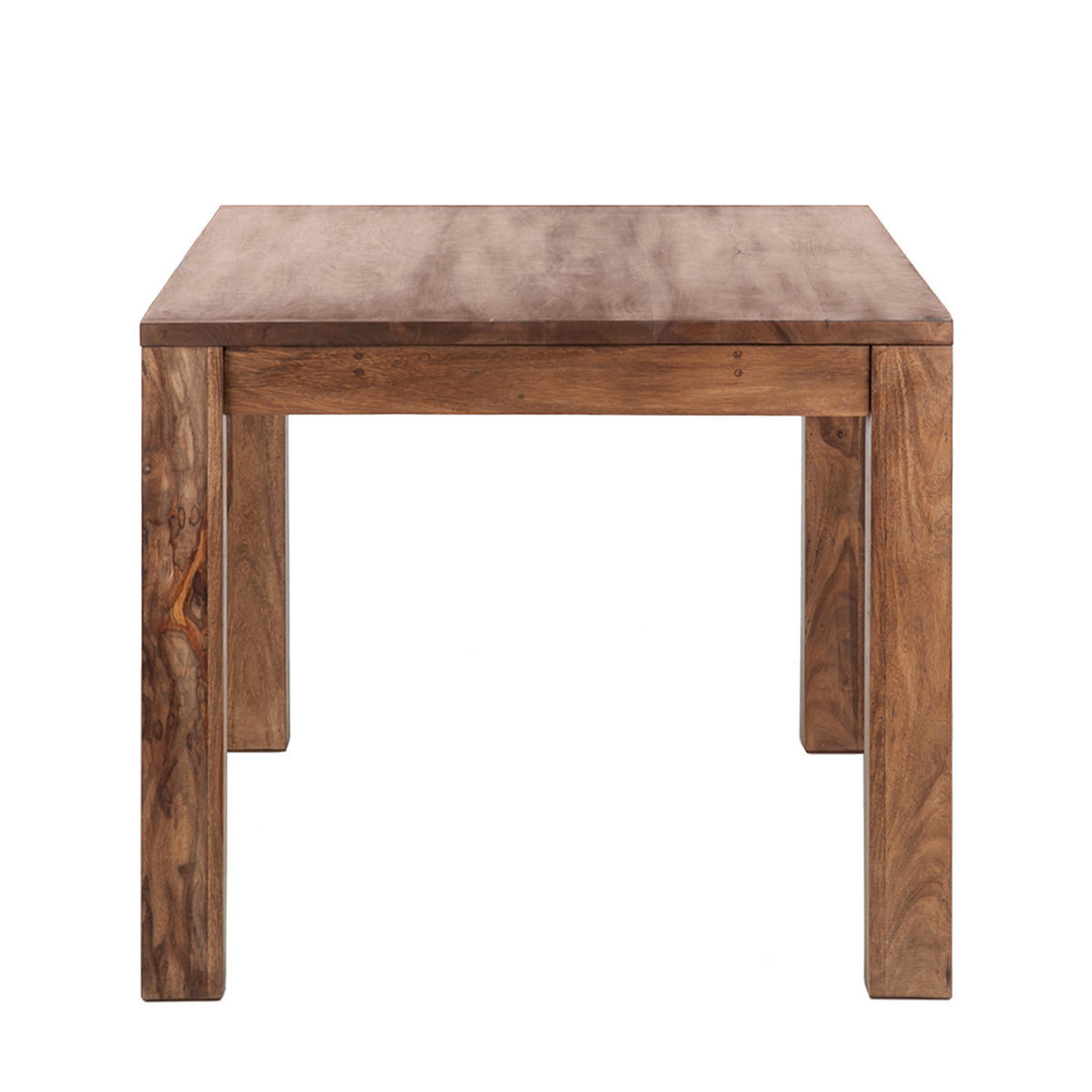 ESSTISCH - Sheesham massiv - gewachst - Sheeshamfarben, Holz (90/140/76cm) - home24