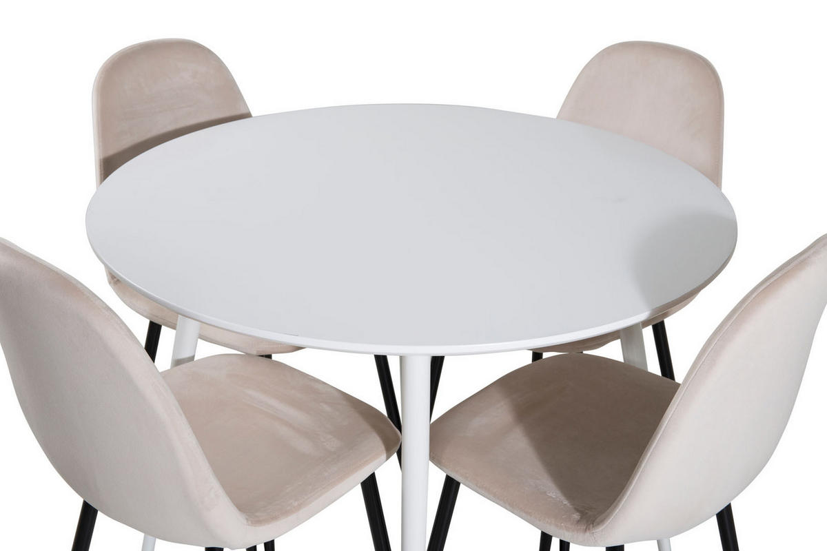 TISCHGRUPPE Beige - Beige, Holzwerkstoff (100/75/100cm) - ebuy24