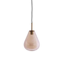 HÄNGELAMPE - Bronze - 25/25/32 cm - Messingfarben, Glas (25/25/32cm) - Light & Living