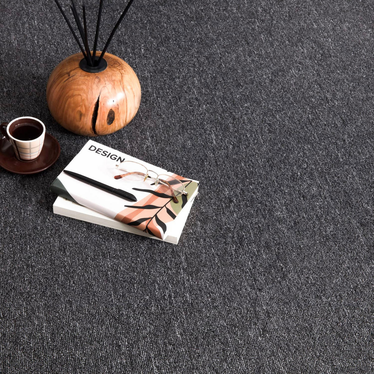 FLACHWEBTEPPICH Waschbar, einfarbig, Anthrazit, 120 x 160 cm - Anthrazit, Textil (120/160cm) - KADIMA DESIGN
