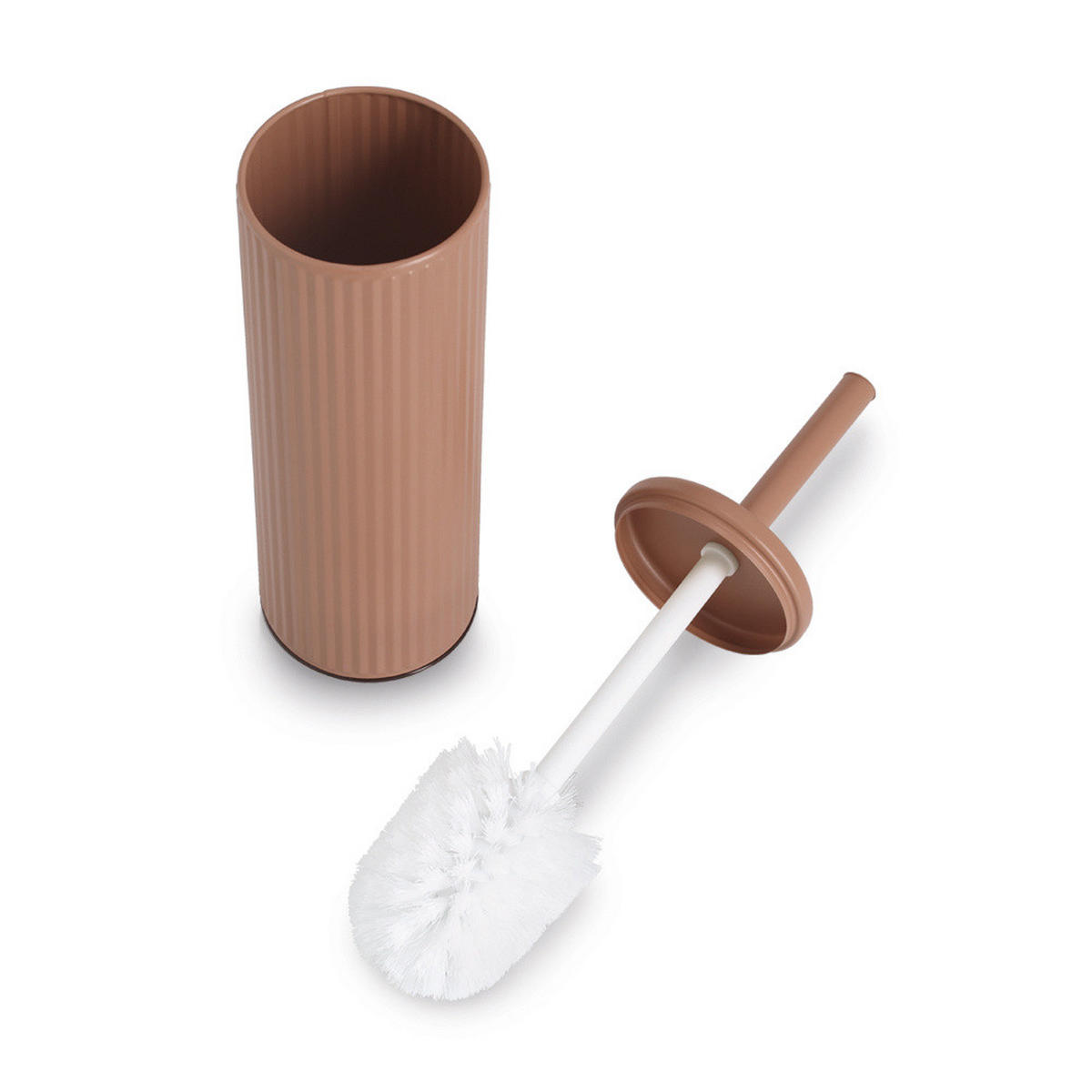 WC-BÜRSTE Metallbehälter Brass Tone Ø 9,7 cm - Mokka, Metall (9.7/40/9.7cm) - ZELLER