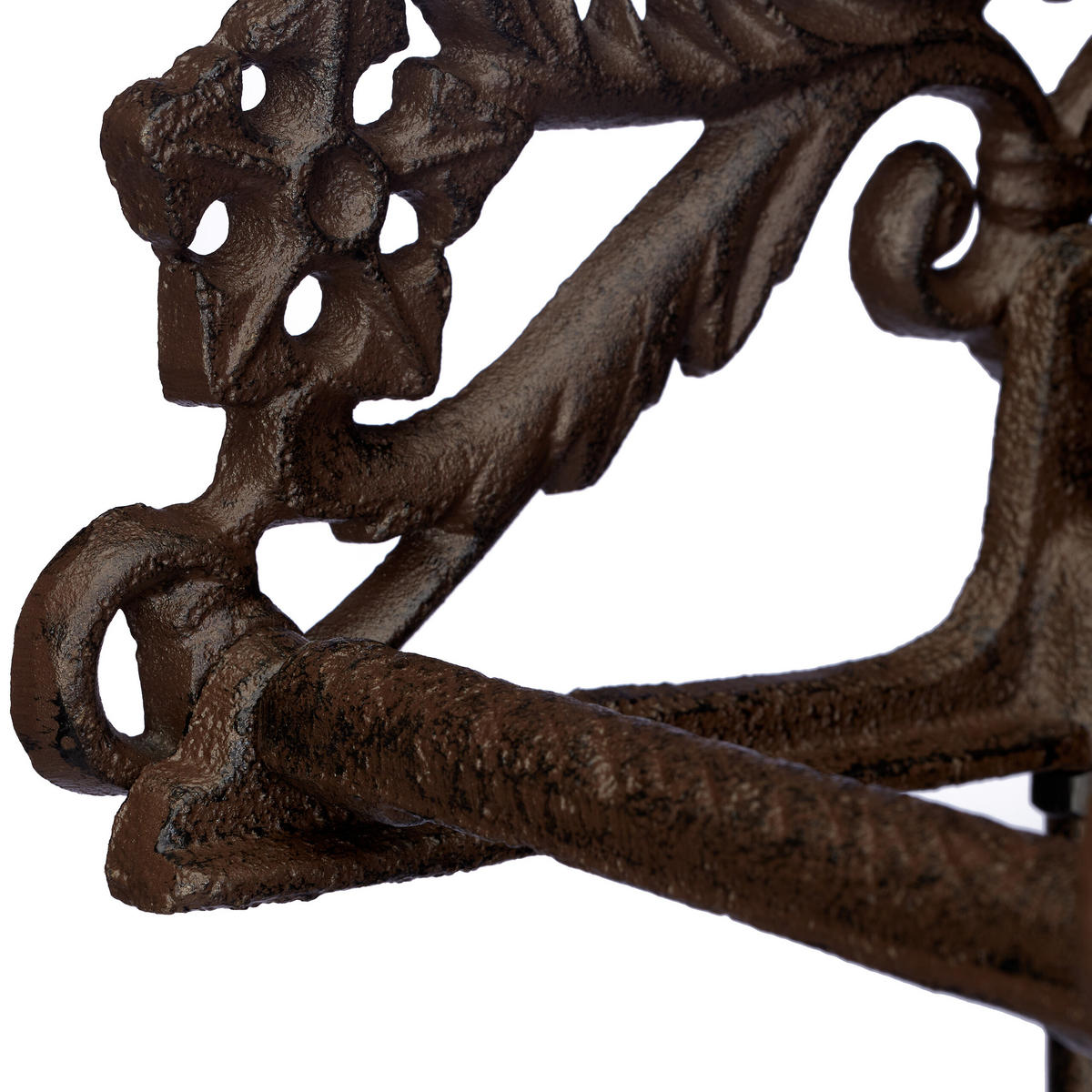 SCHLAUCHHALTER - Dunkelbraun, Metall (27/100/16cm) - Relaxdays