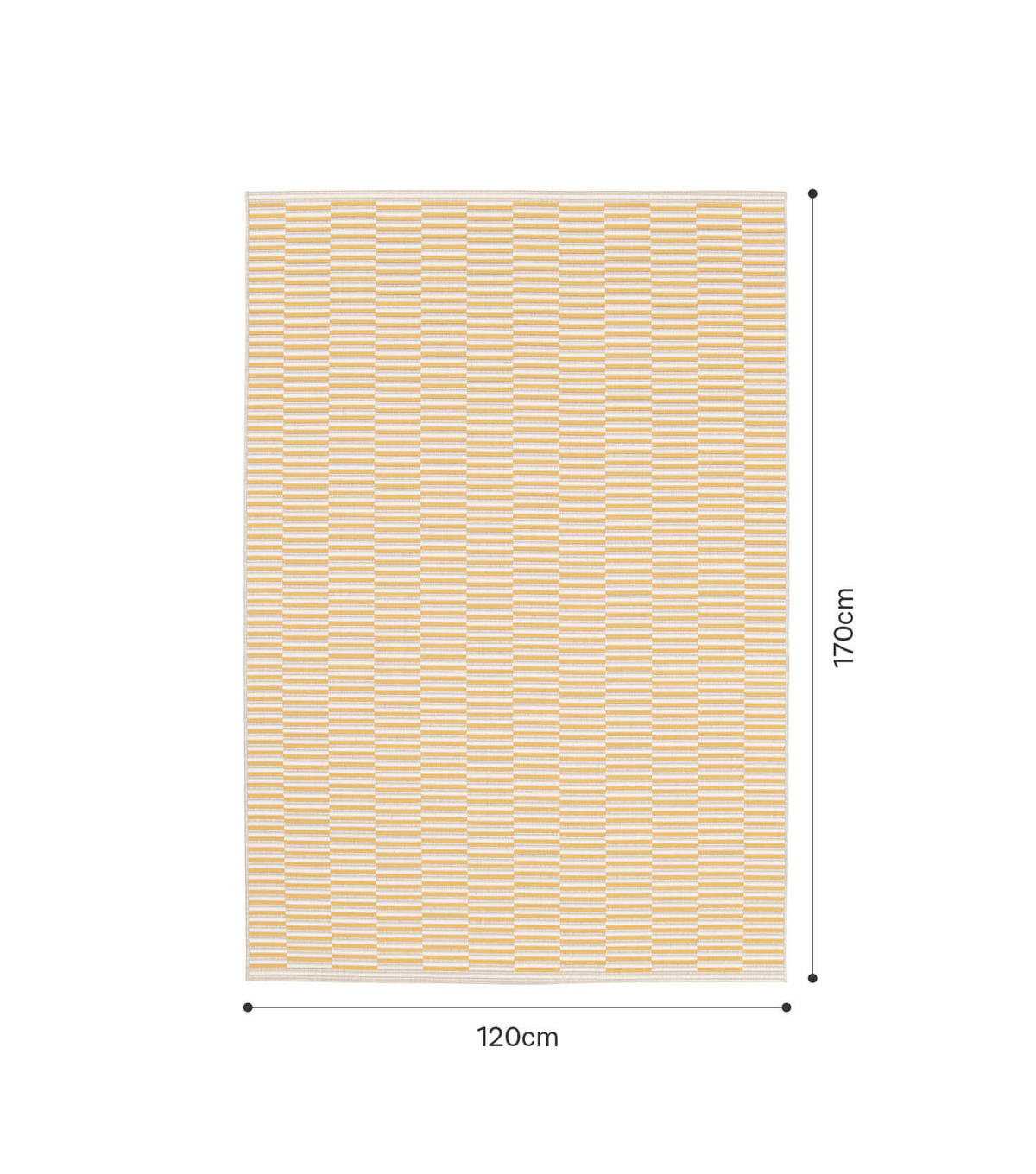 OUTDOORTEPPICH Der Sonnige - Gelb, Kunststoff (120/170cm) - Mokebo