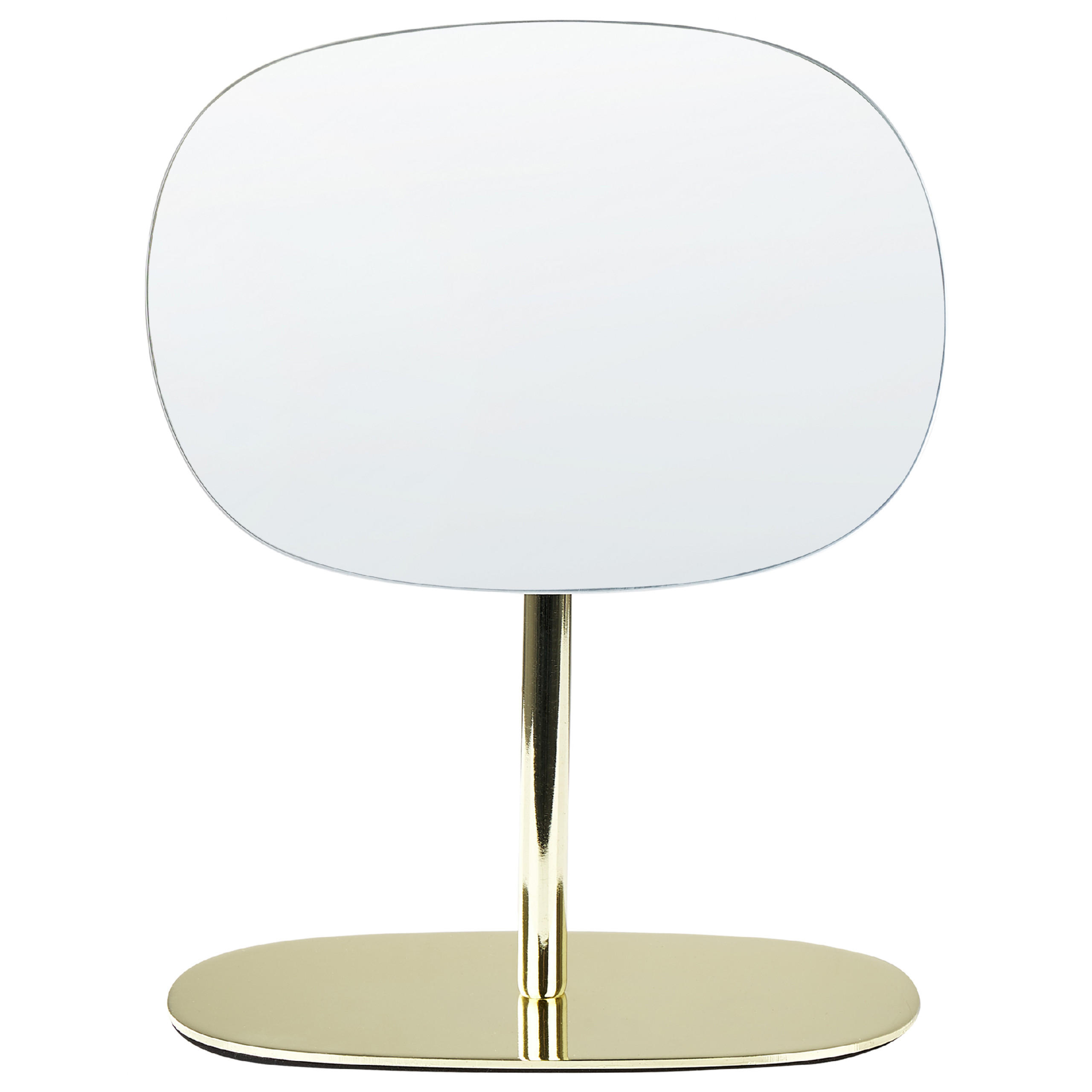 KOSMETIKSPIEGEL 20/14 cm Gold Charente - Goldfarben, Metall (9/31/20cm) - Beliani