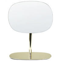 KOSMETIKSPIEGEL 20/14 cm Gold Charente - Goldfarben, Metall (9/31/20cm) - Beliani