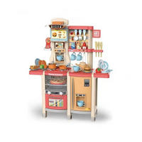 KINDERKÜCHE SUSI mit 65-tlg. Zubehör, Farbe Rot - Rot, Kunststoff (30/80cm) - Coemo