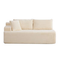 SOFAELEMENT 172/99/74.5 cm Elfenbein Chenillestoff - Ecru, Textil (99/74.5/172cm) - Oxeza