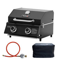 GASGRILL Set PLATINUM COMPACT DARK - Anthrazit/Schwarz, Metall (45/34/45cm) - TAINO