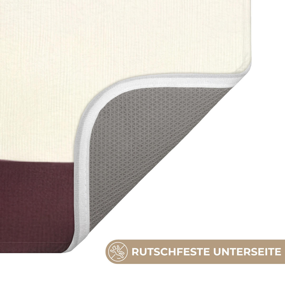 KOUPELNOVÁ PŘEDLOŽKA Tvary - abstraktní - barevné 60x120 cm - terakotová, textil/plast (60/120cm) - OnlyWow