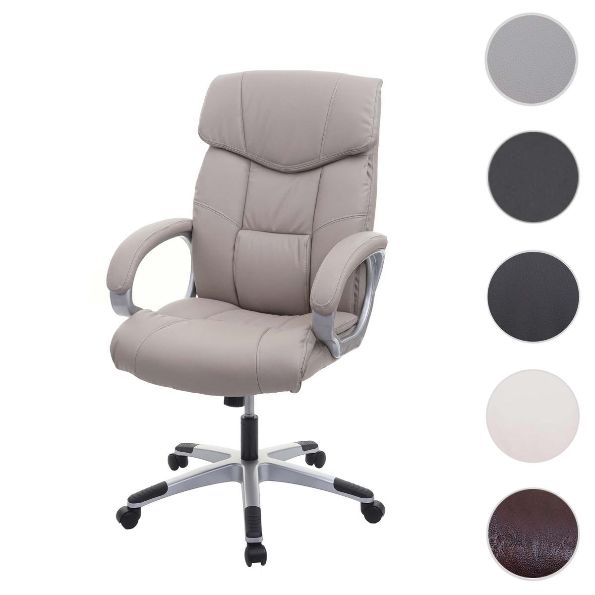 BÜROSTUHL Grau - Grau, Textil (73/120/78cm) - MCW