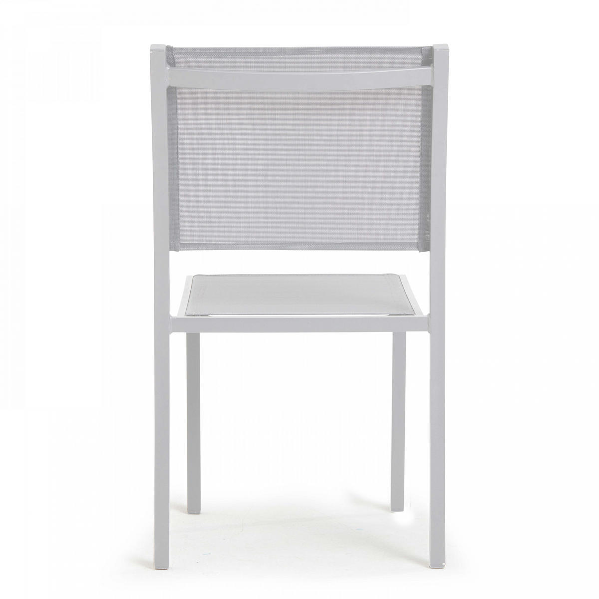 GARTENSTUHL, Weiß - Weiß, Metall (48/87/60cm) - Oviala