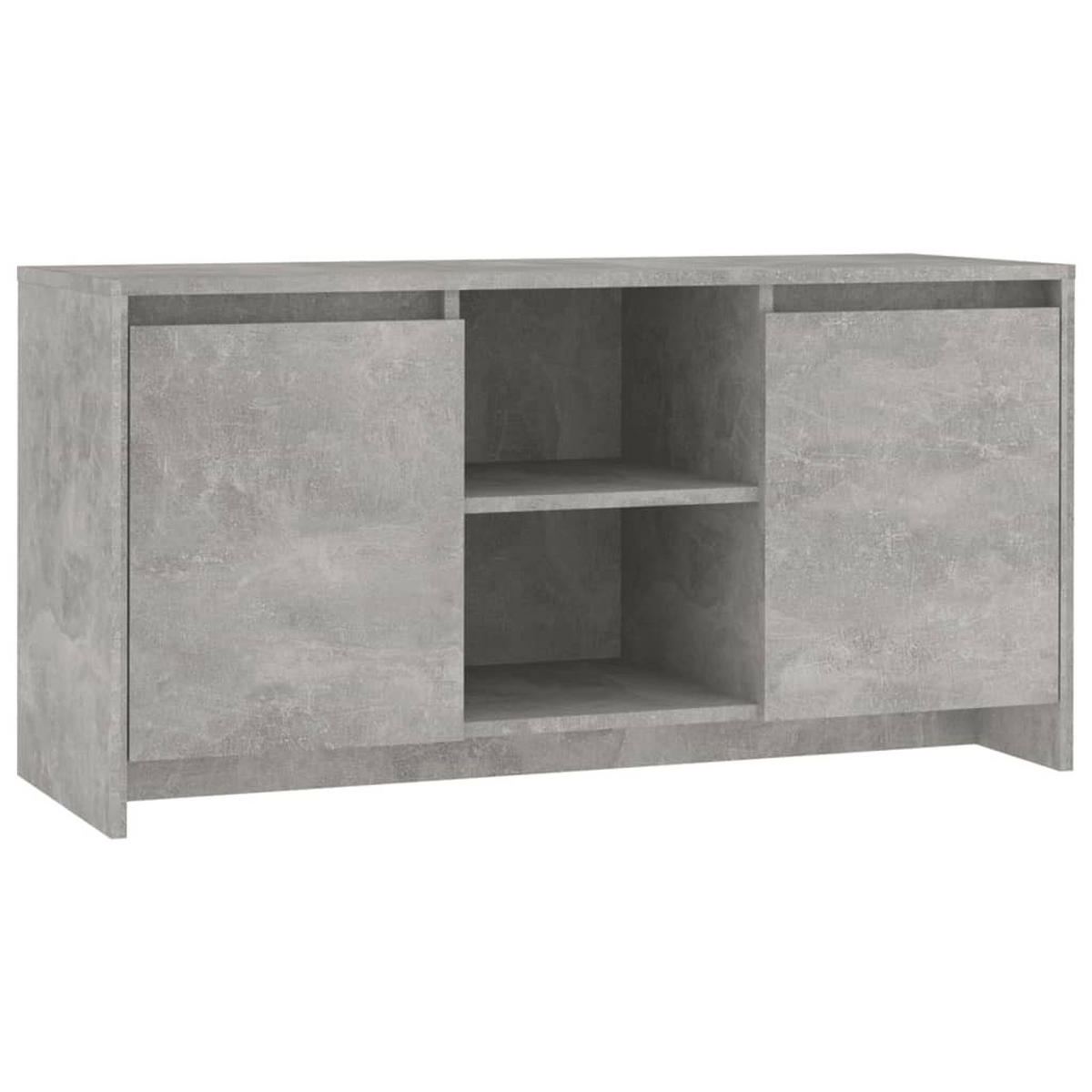 TV-SCHRANK Betongrau 102/37,5/52,5 Cm Holzwerkstoff - Grau, Holz (102/52.5/37.5cm) - vidaXL