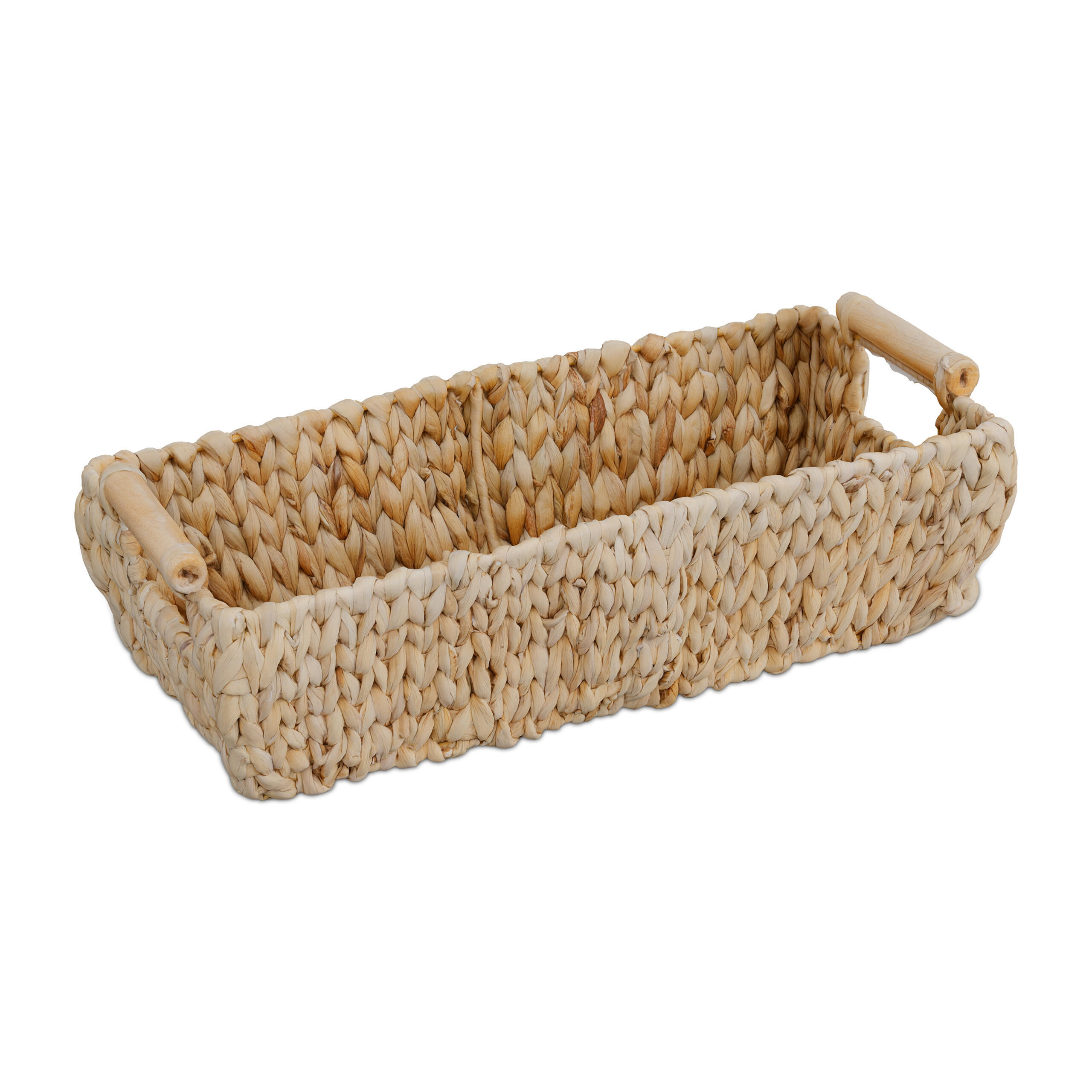 AUFBEWAHRUNGSKORB - Hellbraun, Textil/Metall (43/13.5/19cm) - Relaxdays